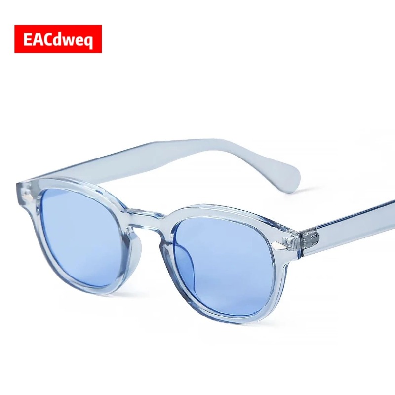 Women'S Fashion Eyeglasses - Модные прозрачные синие круглые солнцезащитные очки
