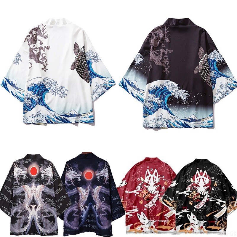 Women'S Fashion Kimono - Накидка-кимоно в китайском стиле Харадзюку Хаори