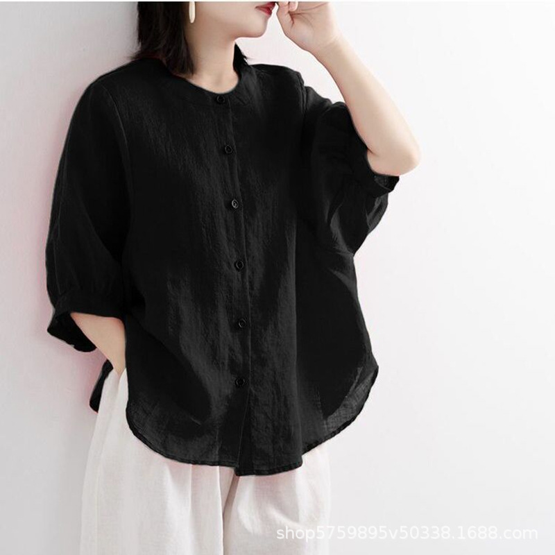 Women'S Fashion Jersey - Женская блузка больших размеров, однотонная, удобная,