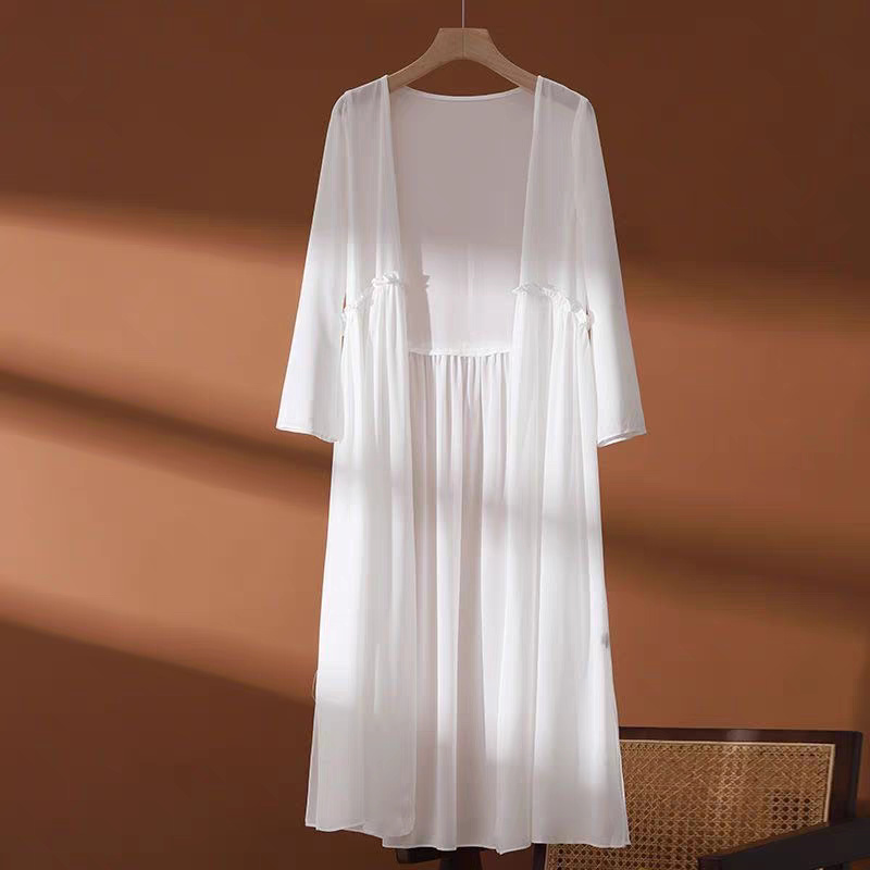 Women'S Fashion Kimono - Женский летний шифоновый кимоно-кардиган больших размеров