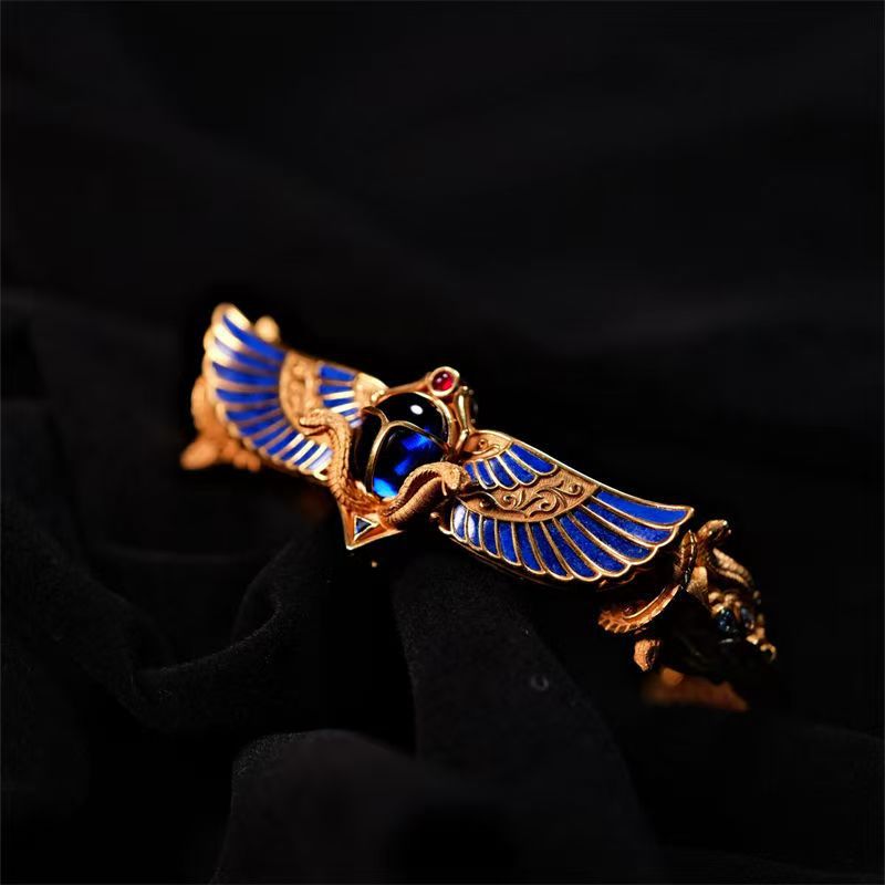 Women Fashion Egypt - Винтажный открытый браслет в египетском стиле,
