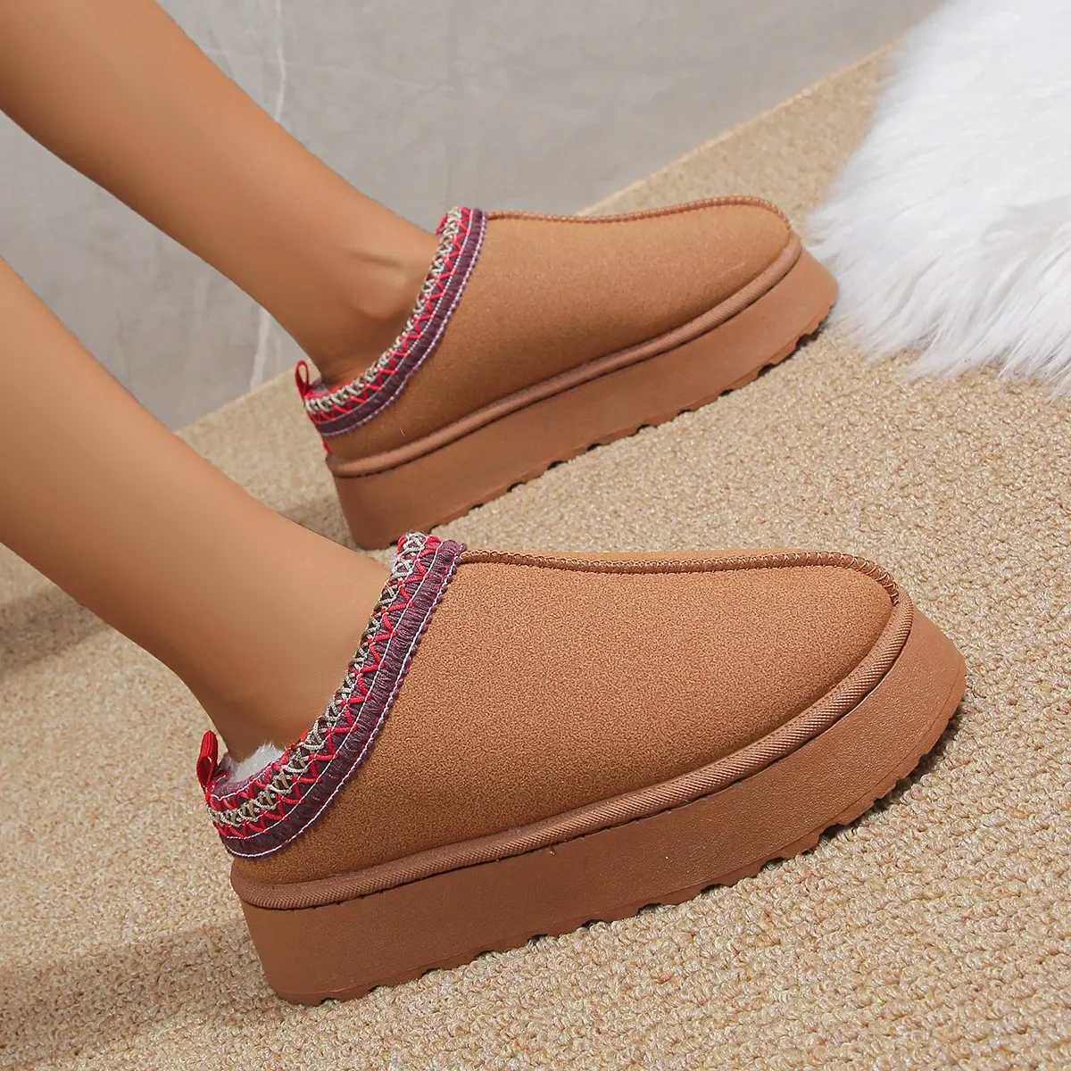 Women'S Fashion Ugg Boots - Новые женские зимние ботинки на плоской