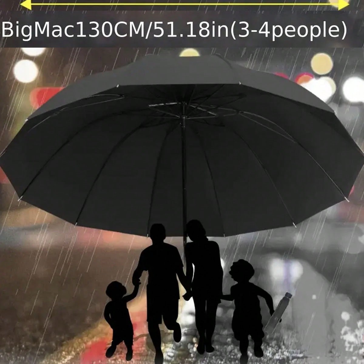 Women'S Fashion Umbrella - Большой зонт с 12 ребрами жесткости,