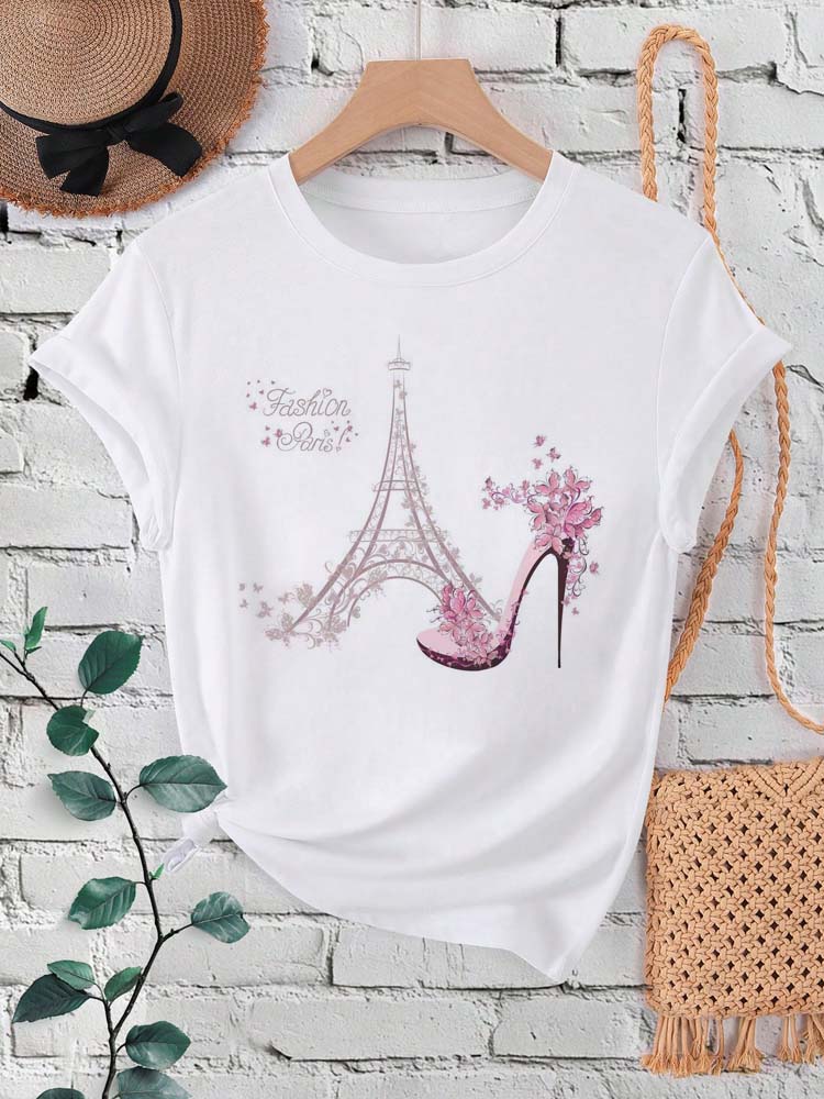 Модная женская футболка с прин – обзор и цена Women'S Fashion Paris