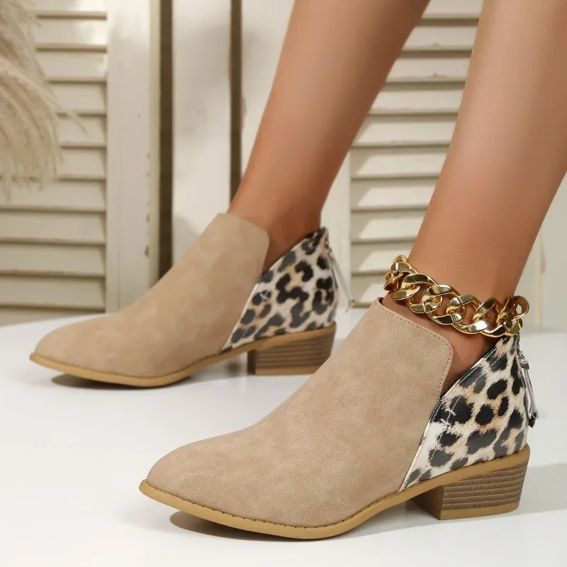Новые модные Лоскутные леопард – обзор и цена Women'S Fashion Ugg Boots