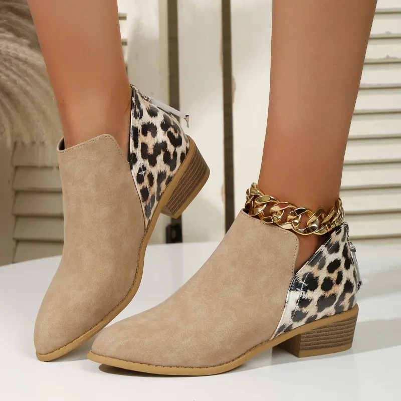 Новые модные Лоскутные леопард – обзор и цена Women'S Fashion Ugg Boots