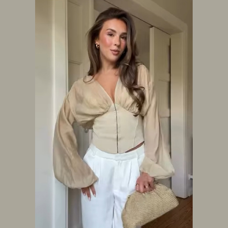 Женская элегантная блузка с V- – обзор и цена Women Fashion Outfits