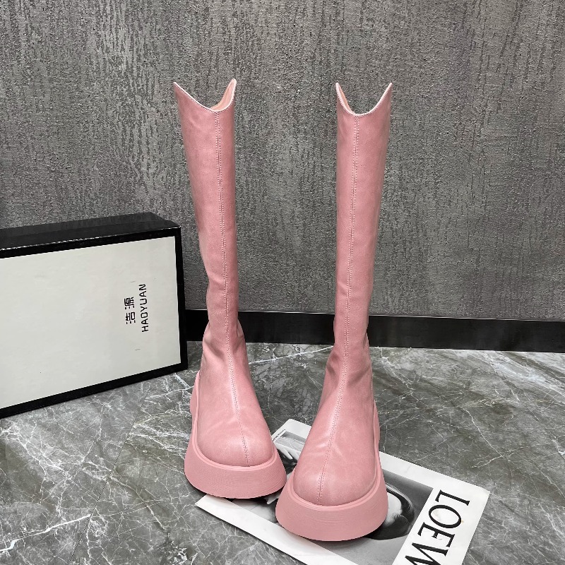 Новые женские простые однотонн – обзор и цена Women'S Fashion Knee High Boots