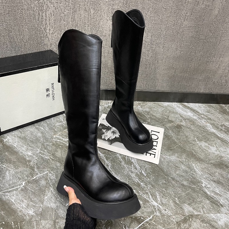 Новые женские простые однотонн – обзор и цена Women'S Fashion Knee High Boots