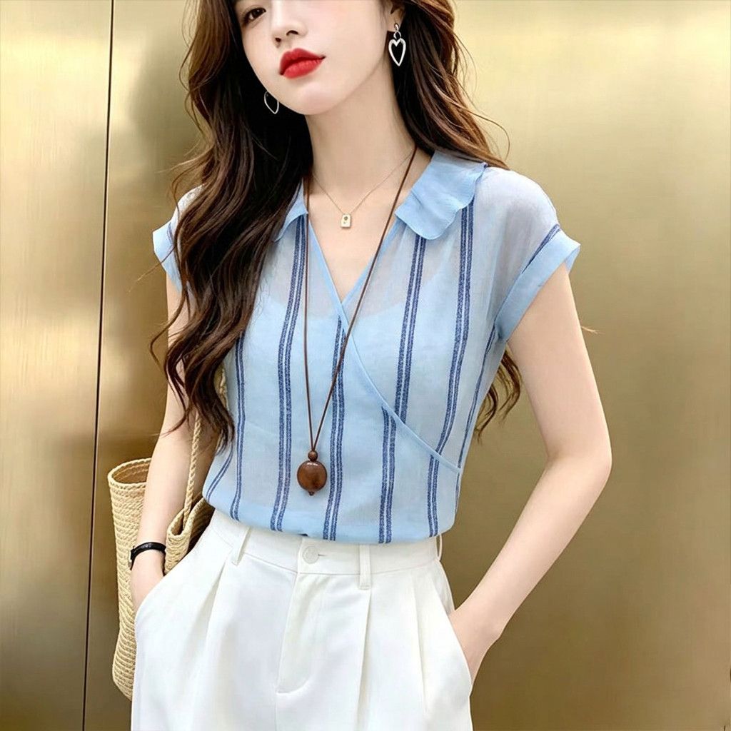 Элегантная женская блузка в фр – обзор и цена Wrap Blouse Chiffon
