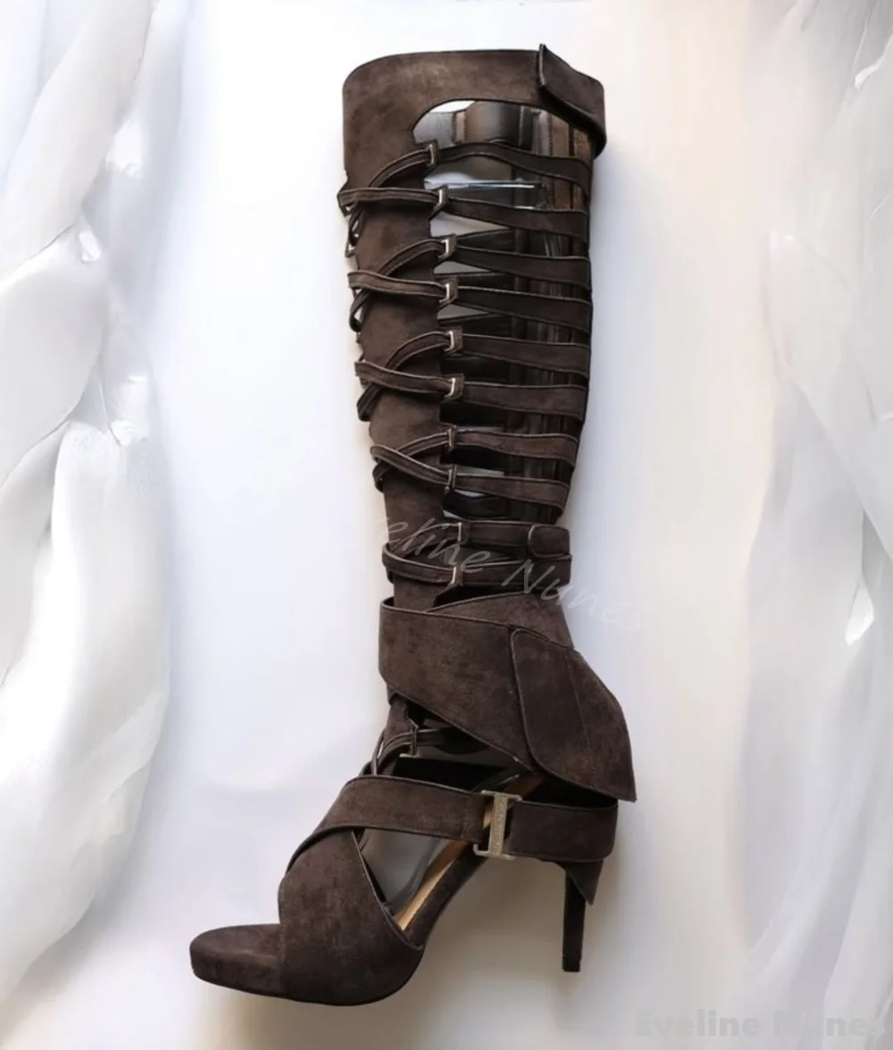 Женские полые фланелевые санда – обзор и цена Women'S Fashion Knee High Boots