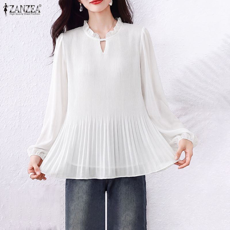 Женская блузка ZANZEA: элегант – обзор и цена Wrap Blouse Chiffon