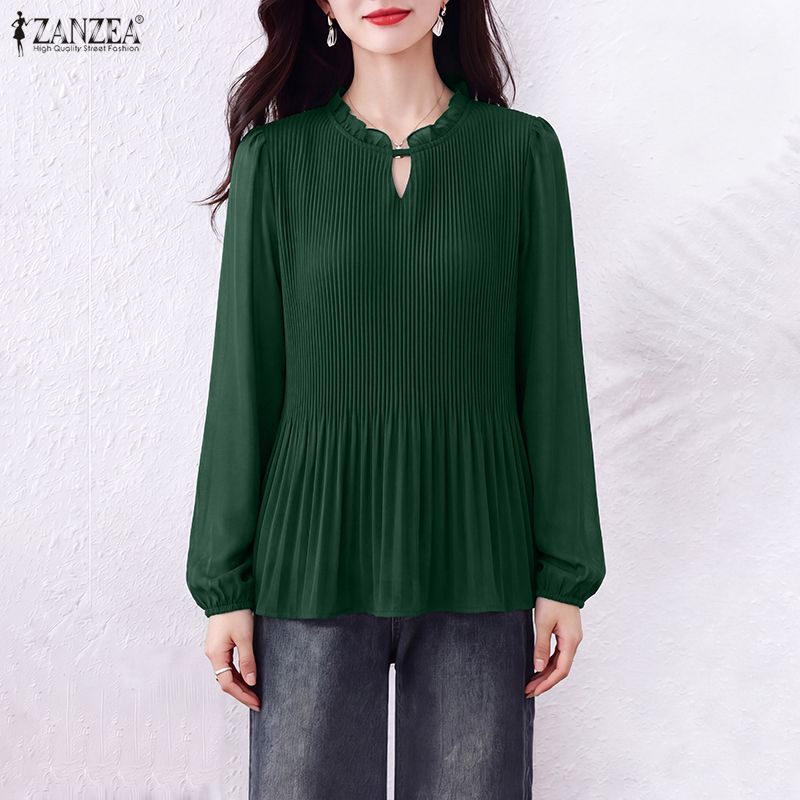Женская блузка ZANZEA: элегант – обзор и цена Wrap Blouse Chiffon