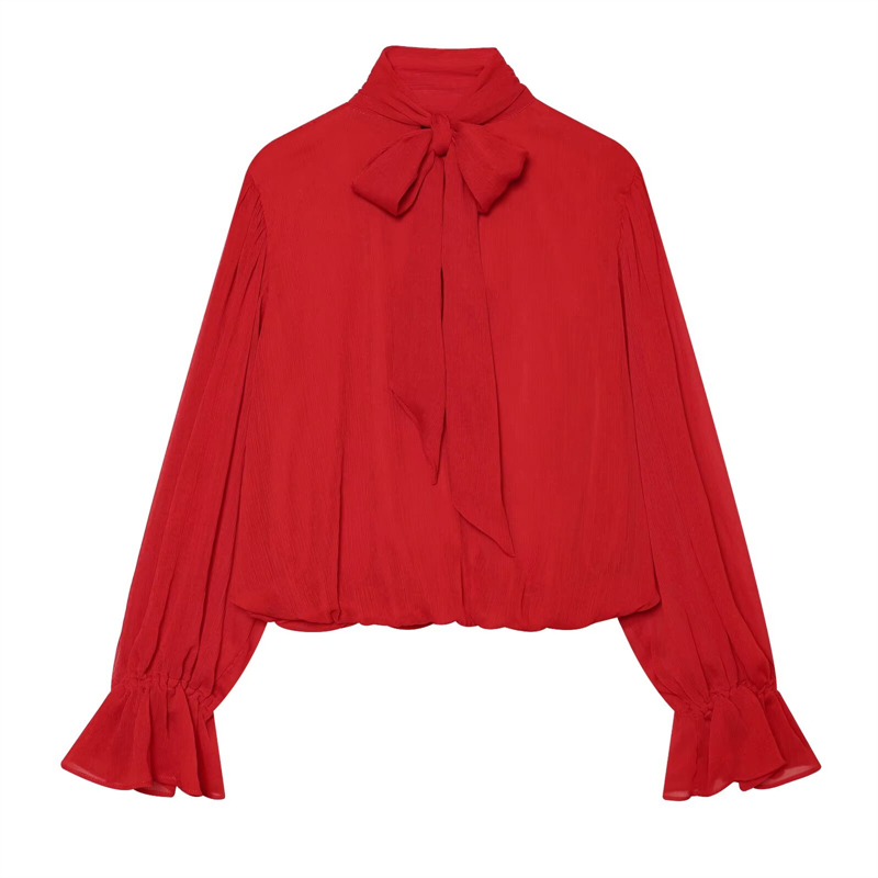 Женская короткая шифоновая блу – обзор и цена Wrap Blouse Chiffon