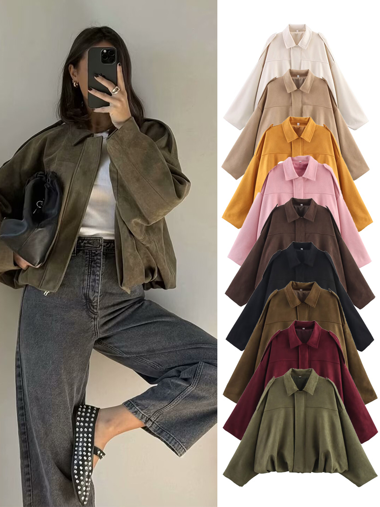 TFMLN женская замшевая куртка- – обзор и цена Women'S Fashion Bomber Jacket