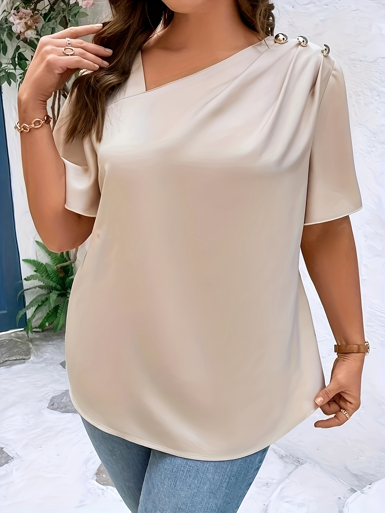 Темпераментная блузка больших  – обзор и цена Women'S Fashion Jersey