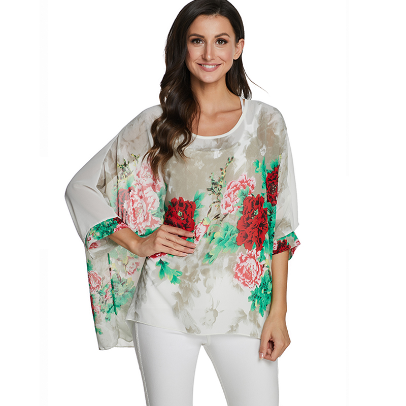 2020 женские блузки от BHflutt – обзор и цена Wrap Blouse Chiffon