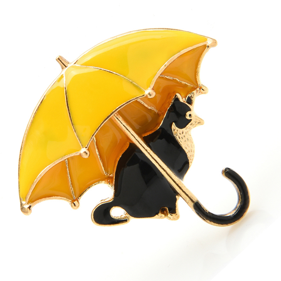 Милый кот под зонтиком, броши  – обзор и цена Women'S Fashion Umbrella