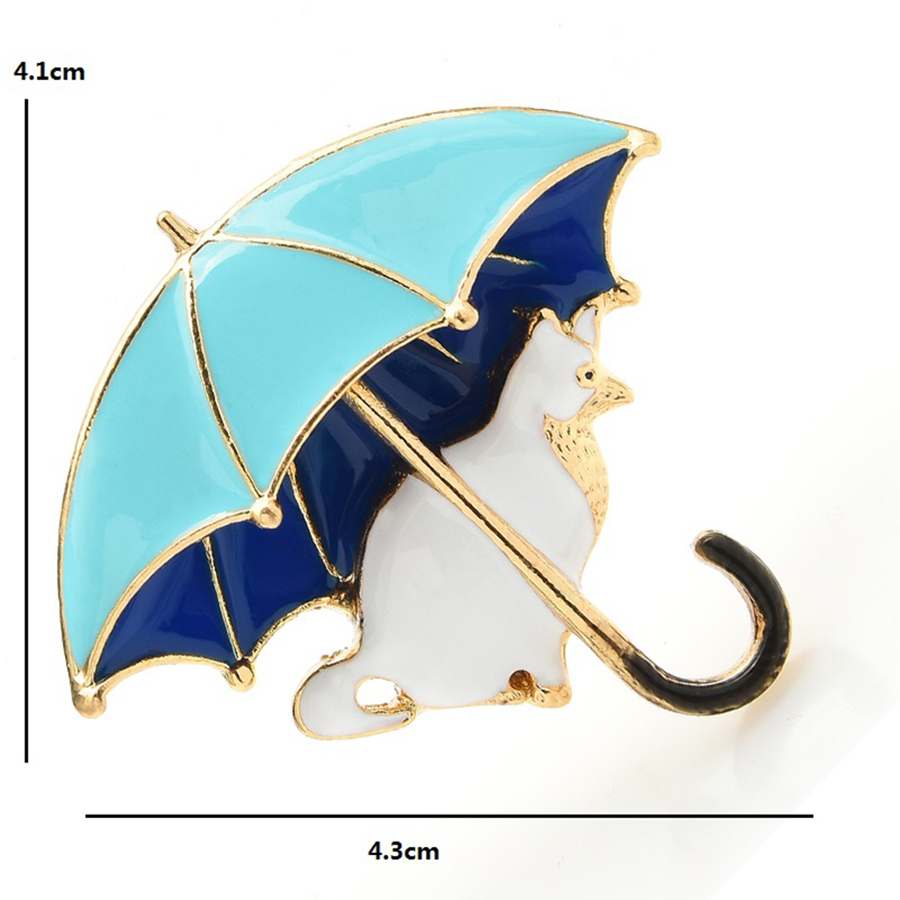 Милый кот под зонтиком, броши  – обзор и цена Women'S Fashion Umbrella